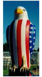Eagle Inflatables for sales, events and parades.